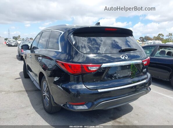 5N1DL0MN2KC504240 2019 INFINITI QX60 Черный Задняя левая четверть