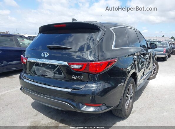 5N1DL0MN2KC504240 2019 INFINITI QX60 Черный Задняя правая четверть