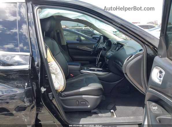 5N1DL0MN2KC504240 2019 INFINITI QX60 Черный Вид салона спереди