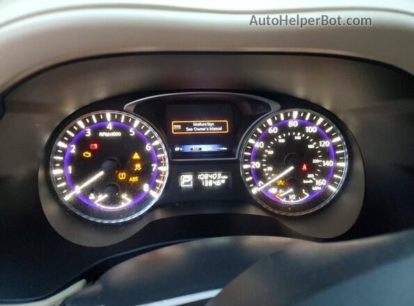 5N1DL0MN2LC508399 2020 INFINITI QX60 White Instrument cluster view