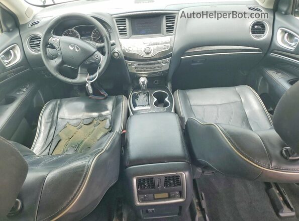 5N1DL0MN3HC525137 2017 INFINITI QX60 Black Вид панелі приладів