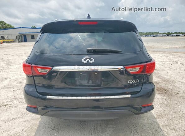 5N1DL0MN3HC525137 2017 INFINITI QX60 Black Вид ззаду