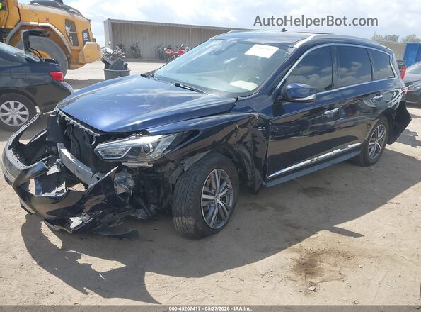 5N1DL0MN4LC501700 2020 INFINITI QX60 Dark Blue Առջևի ձախ երեք քառորդ տեսարան