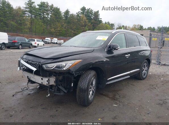 5N1DL0MN4LC519047 2020 INFINITI QX60 Black წინა მარცხენა ხედი სამი მეოთხედიდან