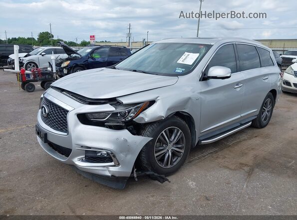 5N1DL0MN5HC553246 2017 INFINITI QX60 Silver Vista tres cuartos delantera izquierda