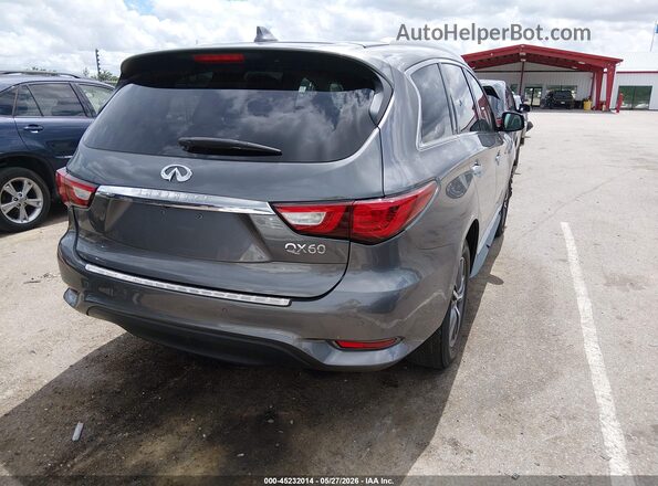 5N1DL0MN5HC555482 2017 INFINITI QX60 Gray Задня права чверть