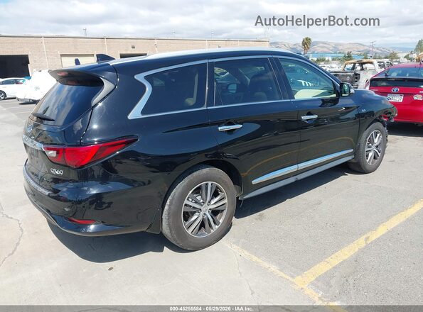 5N1DL0MN5KC569583 2019 INFINITI QX60 Black Задня права чверть