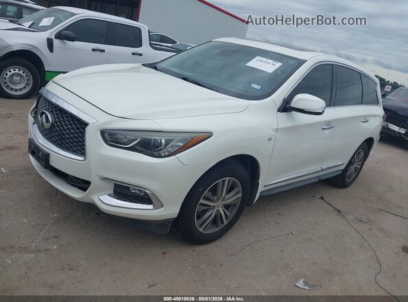 5N1DL0MN6KC559175 2019 INFINITI QX60 White წინა მარცხენა ხედი სამი მეოთხედიდან