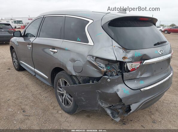 5N1DL0MN7HC515467 2017 INFINITI QX60 Серый Задняя левая четверть