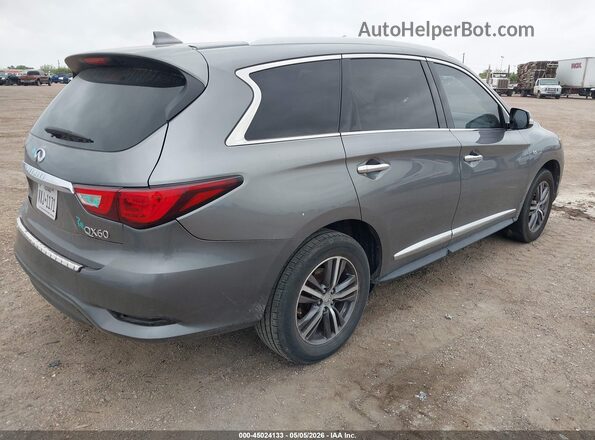 5N1DL0MN7HC515467 2017 INFINITI QX60 Серый Задняя правая четверть