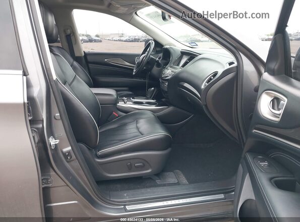 5N1DL0MN7HC515467 2017 INFINITI QX60 Серый Вид салона спереди
