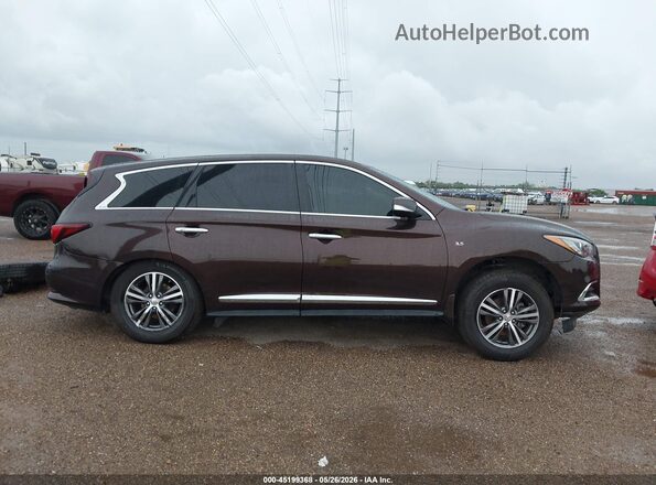 5N1DL0MN7KC514522 2019 INFINITI QX60 Maroon Vista interior de 360 grados