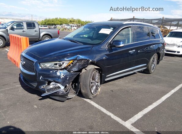 5N1DL0MN8JC510347 2018 INFINITI QX60 Dark Blue Передня ліва чверть