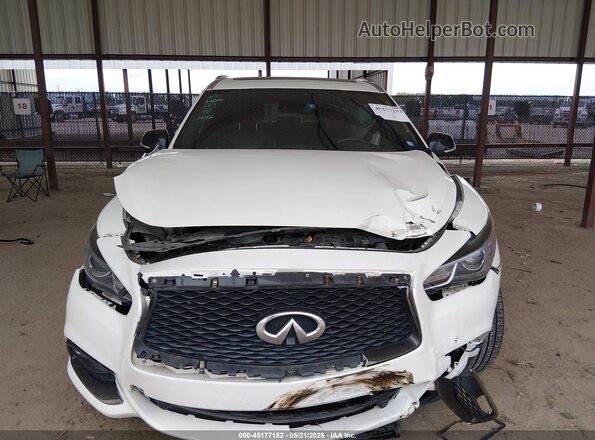 5N1DL0MN8LC525496 2020 INFINITI QX60 White Вид щитка приладів
