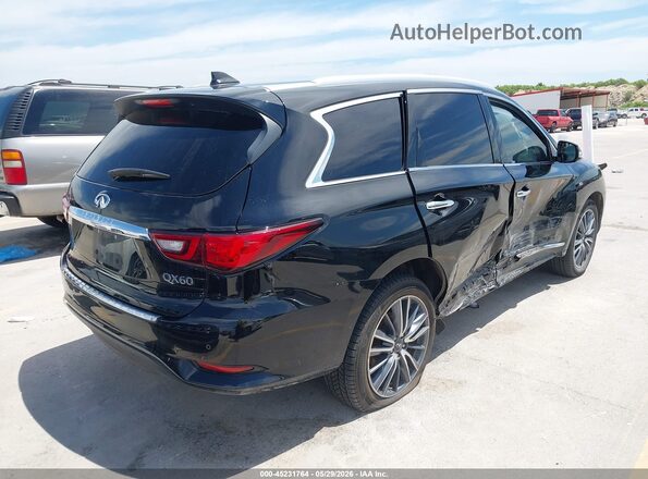 5N1DL0MNXKC519939 2019 INFINITI QX60 Black Задня права чверть