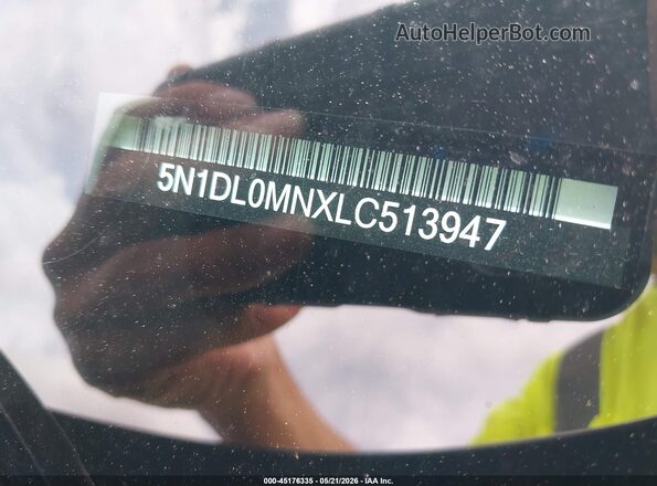 5N1DL0MNXLC513947 2020 INFINITI QX60 Black Vista del compartimento del motor