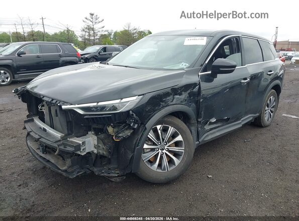 5N1DL1ES8RC347592 2024 INFINITI QX60 Black Առջևի ձախ երեք քառորդ տեսարան