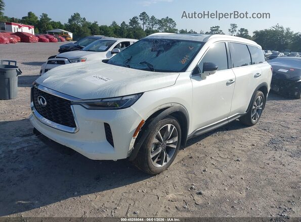 5N1DL1FR5RC338151 2024 INFINITI QX60 White Առջևի ձախ երեք քառորդ տեսարան