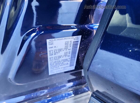 5N1DL1FR5RC350705 2024 INFINITI QX60 Blue Вид наклейки з VIN-кодом