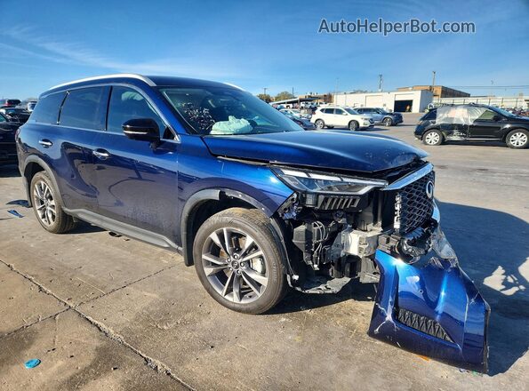 5N1DL1FR5RC350705 2024 INFINITI QX60 Blue Передня права чверть