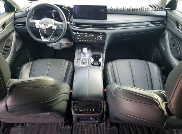 5N1DL1FR8PC354034 2023 INFINITI QX60 White წინა პანელის ხედი