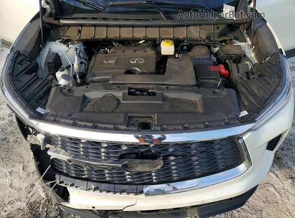 5N1DL1FR8PC354034 2023 INFINITI QX60 White ძრავის განყოფილების ხედი