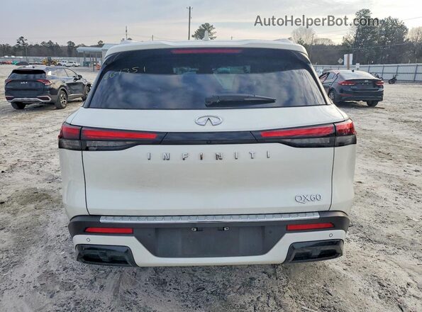 5N1DL1FR8PC354034 2023 INFINITI QX60 White უკანა ხედი