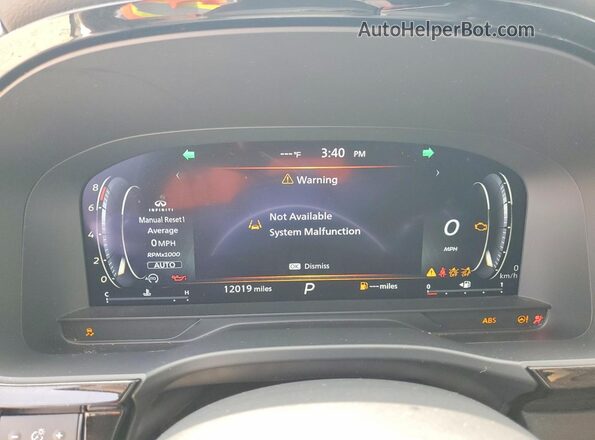 5N1DL1FS7RC352281 2024 INFINITI QX60 White Սարքավորումների վահանակի տեսք
