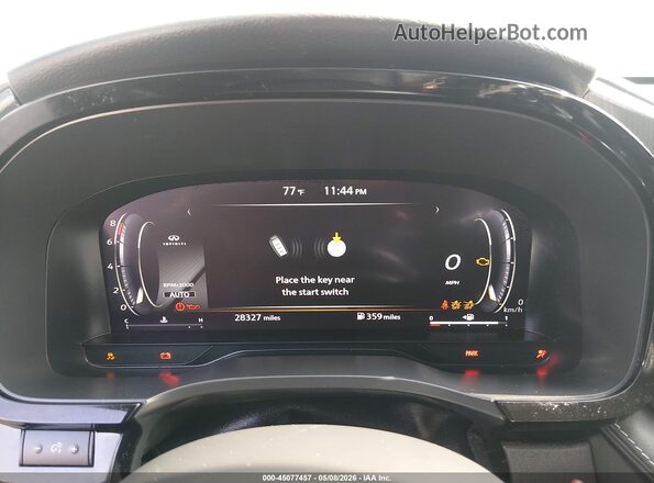 5N1DL1FS8PC349340 2023 INFINITI QX60 Black უკანა სავარძლების ხედი
