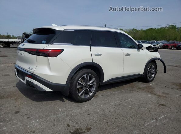 5N1DL1FS9NC335170 2022 INFINITI QX60 White Задня права чверть