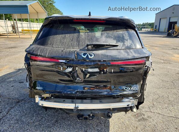 5N1DL1GS9PC369529 2023 INFINITI QX60 Black უკანა ხედი