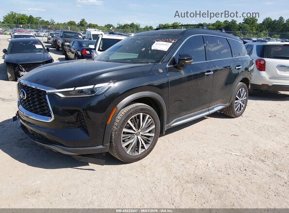 5N1DL1HU6PC357418 2023 INFINITI QX60 Black Front left