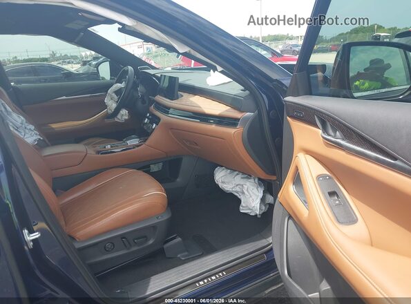 5N1DL1HU8PC376620 2023 INFINITI QX60 Dark Blue Vista interior delantera