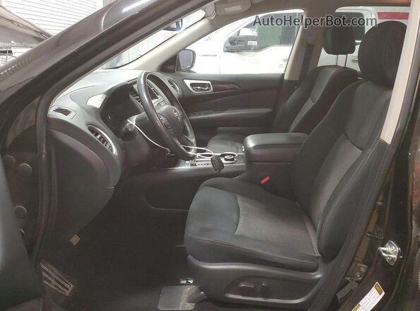 5N1DR2BM3LC619497 2020 NISSAN PATHFINDER Black Front interior view