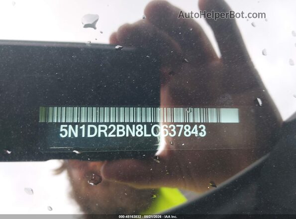5N1DR2BN8LC637843 2020 NISSAN PATHFINDER White Widok komory silnika