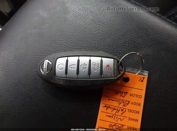5N1DR2DM5LC592218 2020 NISSAN PATHFINDER Blue Dashboard view