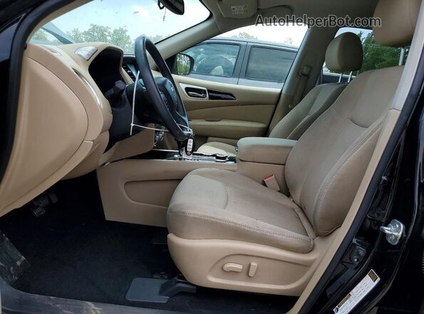 5N1DR2MM0HC902296 2017 NISSAN PATHFINDER Black Front interior view