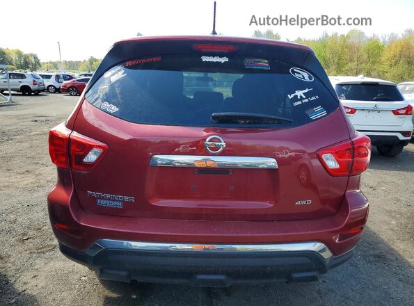 5N1DR2MM0HC906509 2017 NISSAN PATHFINDER Red Rear view