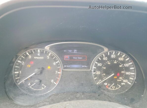 5N1DR2MM0HC906509 2017 NISSAN PATHFINDER Red Instrument cluster view