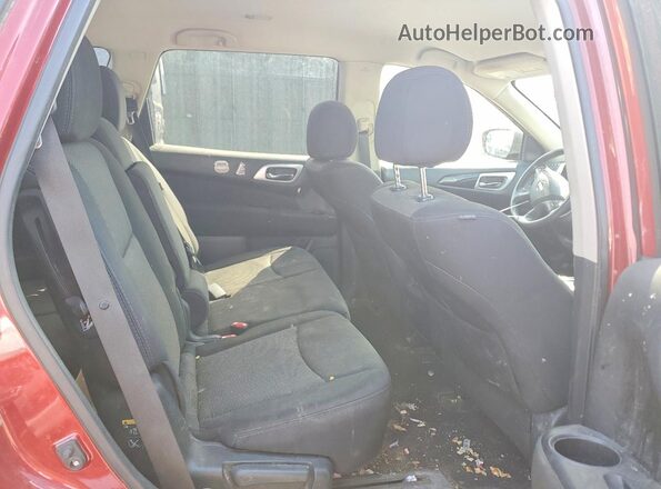 5N1DR2MM0HC906509 2017 NISSAN PATHFINDER Red Rear interior view