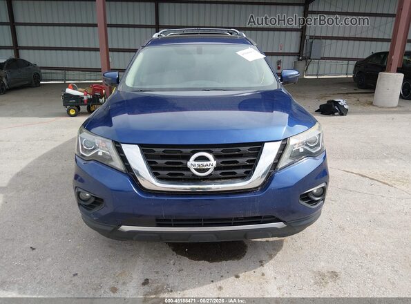 5N1DR2MM0JC603977 2018 NISSAN PATHFINDER Blue ხელსაწყოთა პანელის ხედი