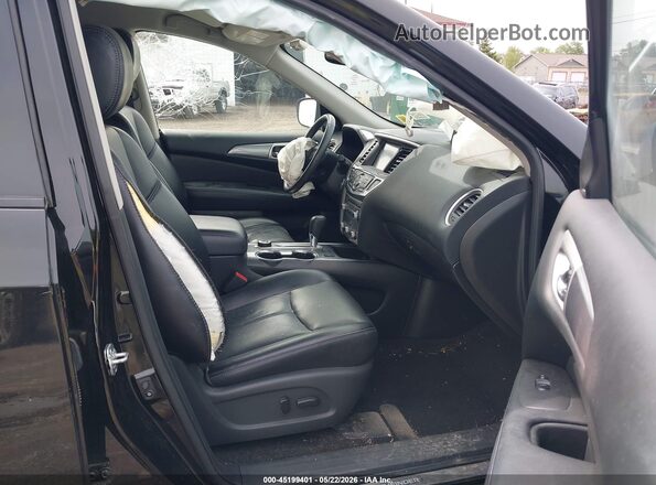 5N1DR2MM0JC627325 2018 NISSAN PATHFINDER Black წინა სალონის ხედი