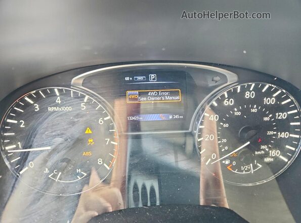 5N1DR2MM2HC676598 2017 NISSAN PATHFINDER Black Սարքավորումների վահանակի տեսք