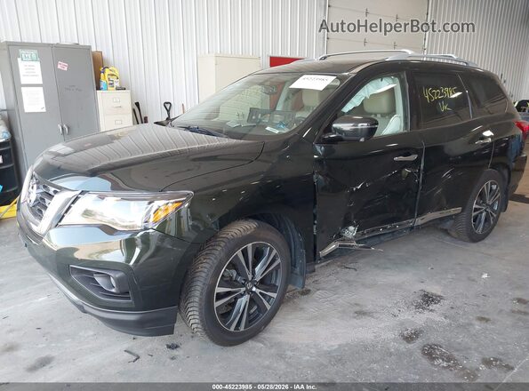 5N1DR2MM2KC641874 2019 NISSAN PATHFINDER Green წინა მარცხენა ხედი სამი მეოთხედიდან