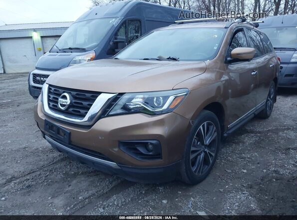 5N1DR2MM3HC612540 2017 NISSAN PATHFINDER Orange Vista tres cuartos delantera izquierda