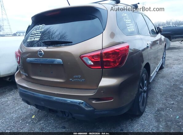 5N1DR2MM3HC612540 2017 NISSAN PATHFINDER Orange Trasero derecho