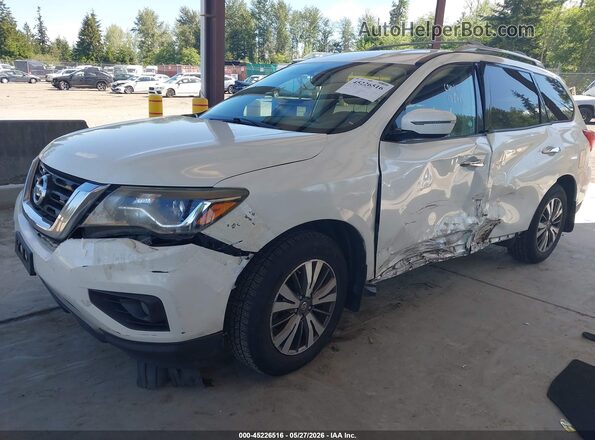 5N1DR2MM5HC603225 2017 NISSAN PATHFINDER White წინა მარცხენა ხედი სამი მეოთხედიდან
