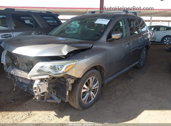 5N1DR2MM5HC632644 2017 NISSAN PATHFINDER Gray წინა მარცხენა ხედი სამი მეოთხედიდან