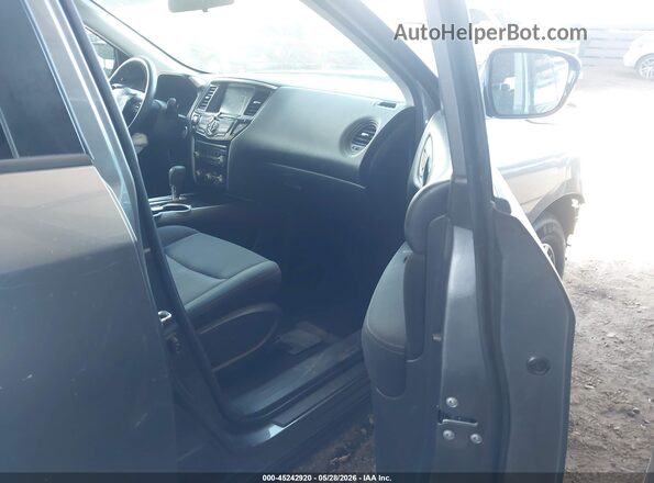 5N1DR2MM5HC632644 2017 NISSAN PATHFINDER Gray წინა სალონის ხედი