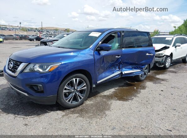 5N1DR2MM5HC910345 2017 NISSAN PATHFINDER Blue Vista tres cuartos delantera izquierda